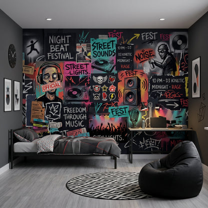 Posters Wallpaper Concert Posters Removable Street Posters Wall Decor
