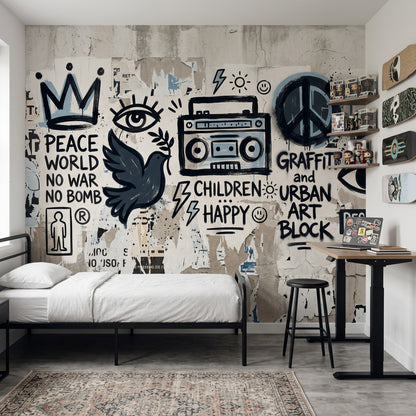 Posters Wallpaper Collage Removable Street Art Wall Decor