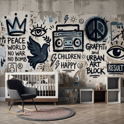 Posters Wallpaper Collage Removable Street Art Wall Decor