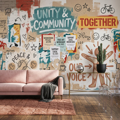 Posters Wallpaper Street Art Typography Wall Mural