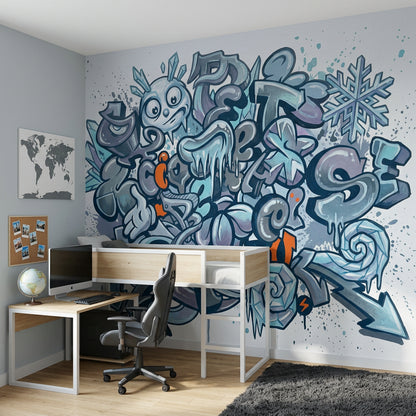 Graffiti Wallpaper Street Art Removable Icy Wall Decor