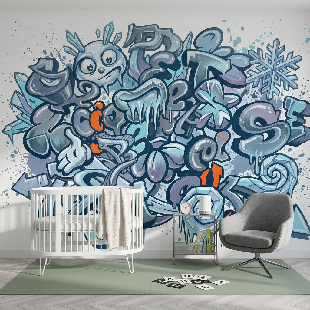Graffiti Wallpaper Street Art Removable Icy Wall Decor