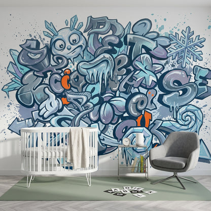 Graffiti Wallpaper Street Art Removable Icy Wall Decor