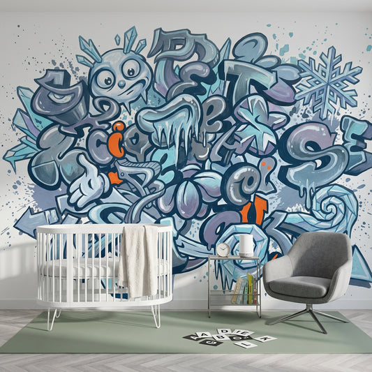 Graffiti Wallpaper Street Art Removable Icy Wall Decor