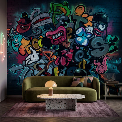 Brick Wall Wallpaper Urban Street Art Removable Wall Decor