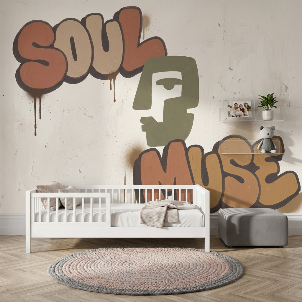 Graffiti Wallpaper Street Art Removable Typography Wall Decor