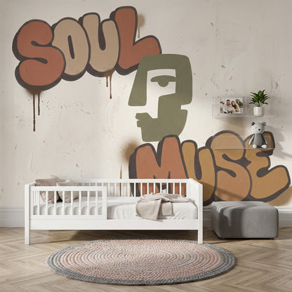 Graffiti Wallpaper Street Art Removable Typography Wall Decor