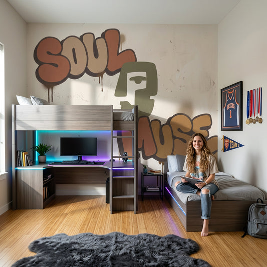 Graffiti Wallpaper Street Art Removable Typography Wall Decor
