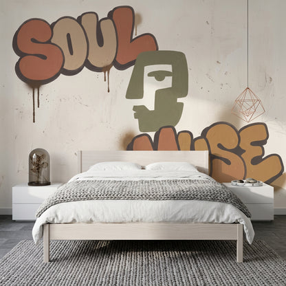 Graffiti Wallpaper Street Art Removable Typography Wall Decor