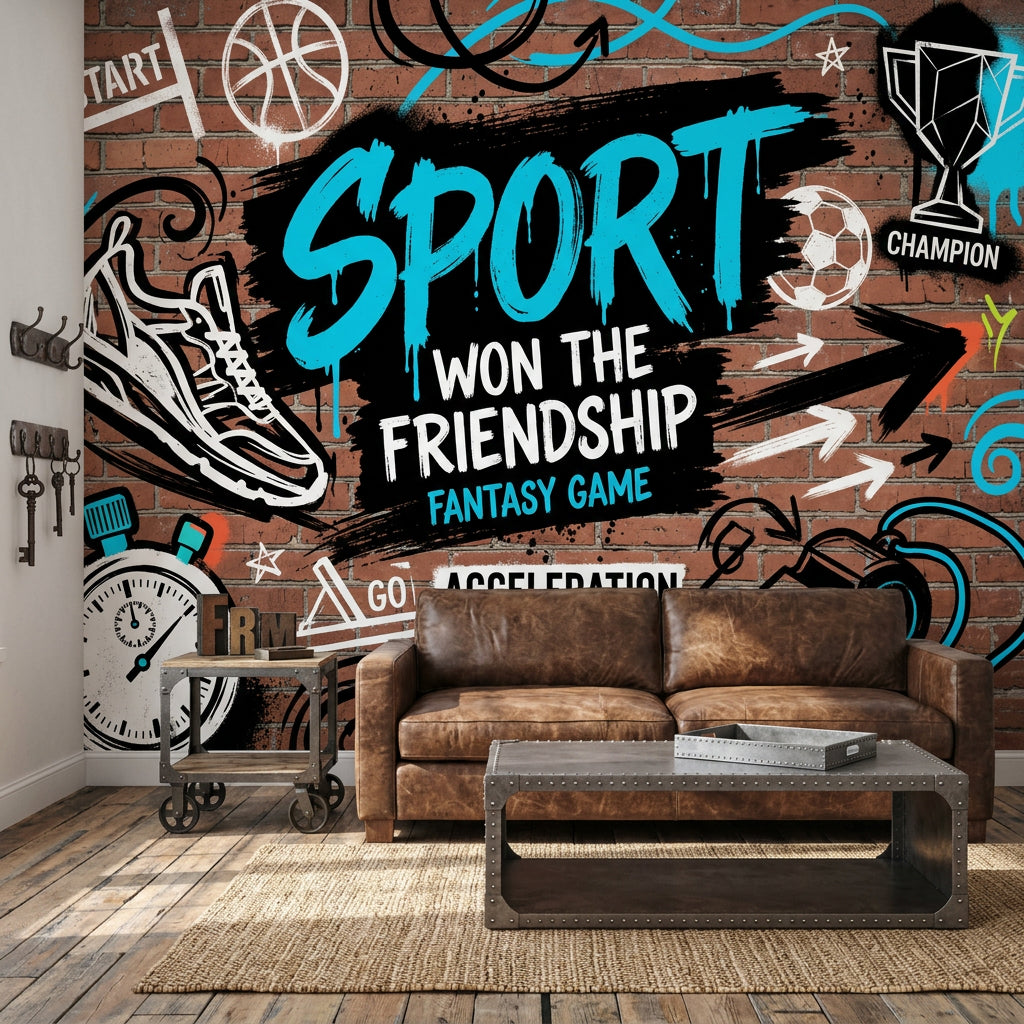 Brick Wall Wallpaper Graffiti Brick Wall Street Art Wall Mural