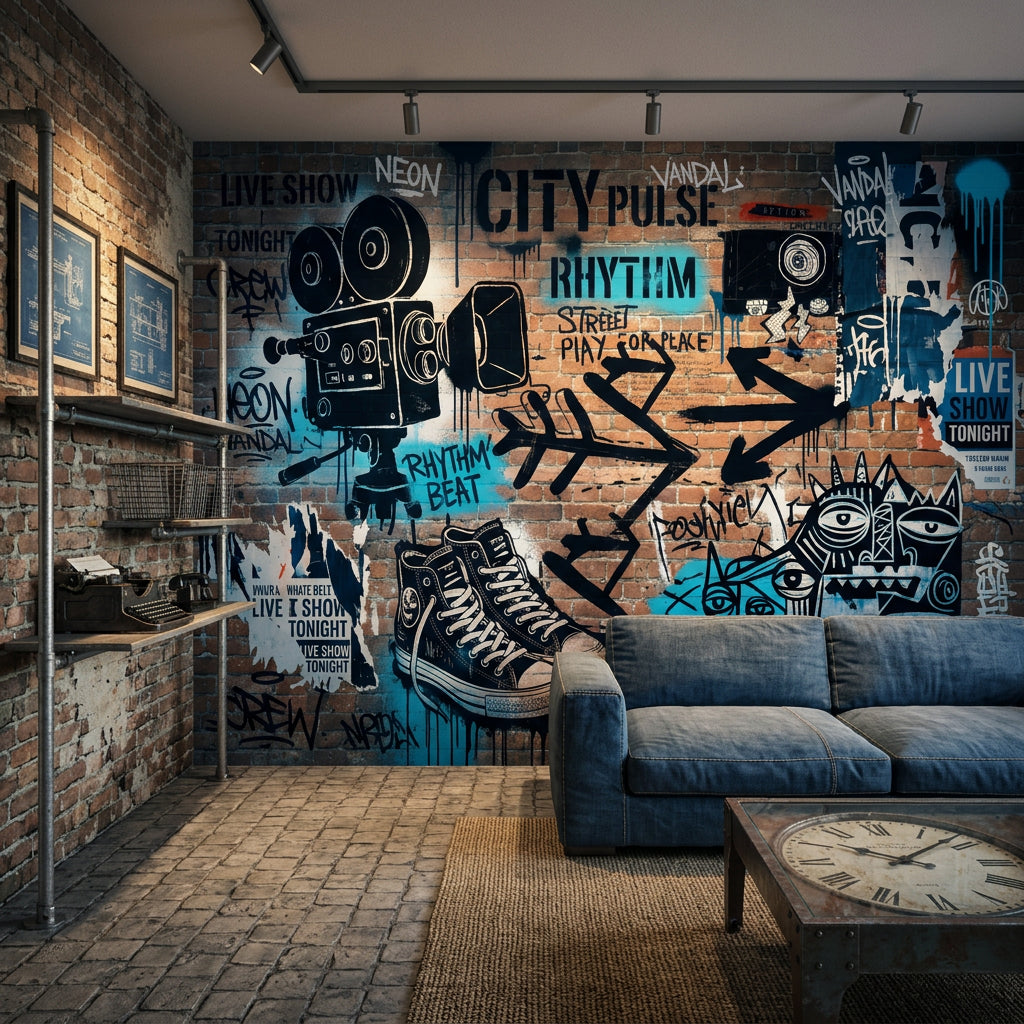 Brick Wall Wallpaper Urban Brick Exposed Brick Removable Wall Decor