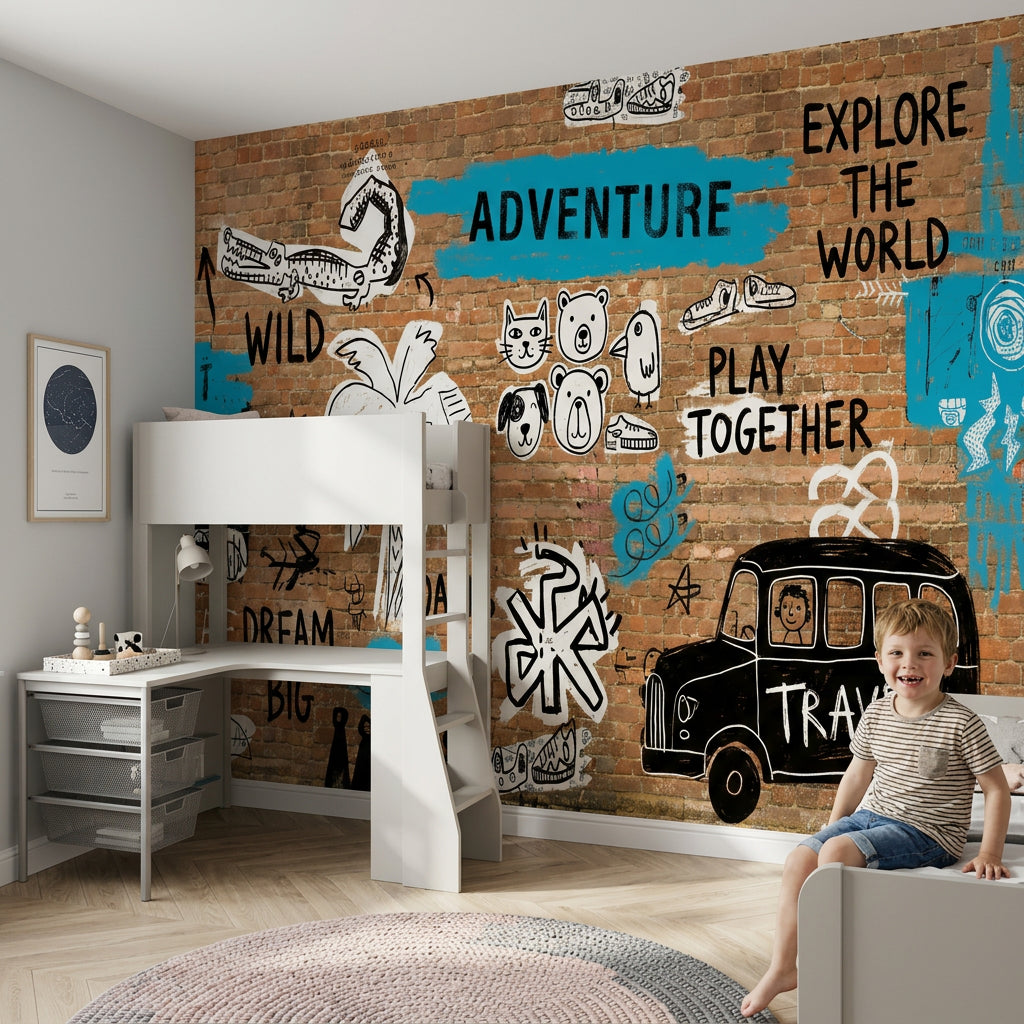 Brick Wall Wallpaper Urban Brick Wall Removable Exposed Brick Wall Wall Decor