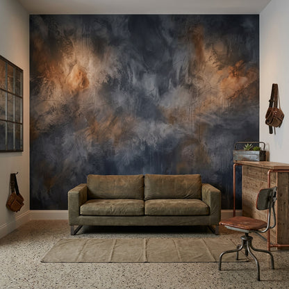 Concrete Texture Wallpaper Cement Finish Industrial Surface Wall Mural