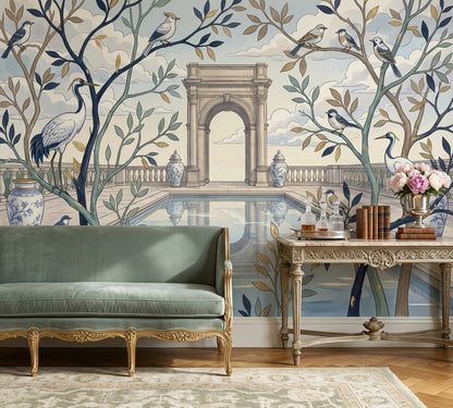 Cloudy Sky Wallpaper Overcast Gray Removable Wall Decor