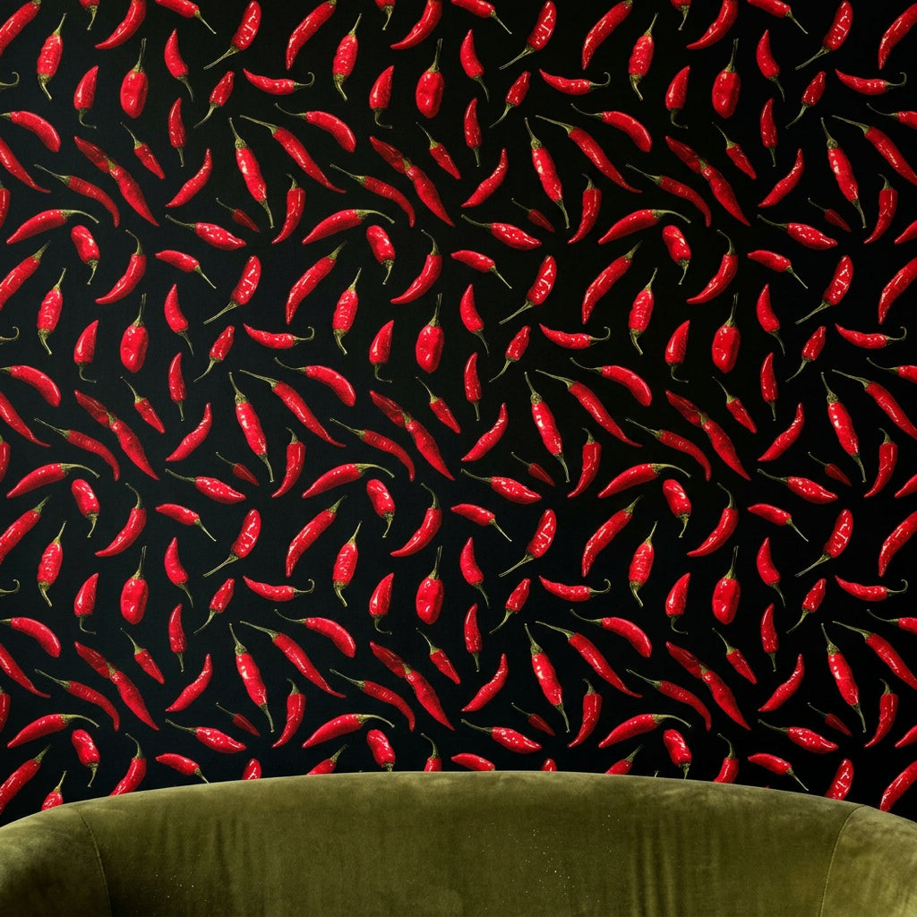 Solid Black Wallpaper Dark Modern Decorative Mural