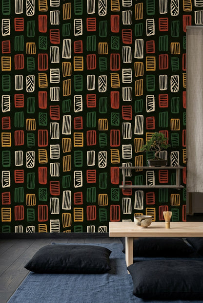 Mid-Century Modern Wallpaper Mid Century Modern Midcentury Modern Decorative Mural