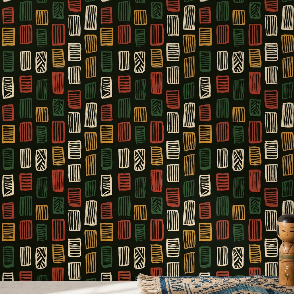Mid-Century Modern Wallpaper Mid Century Modern Midcentury Modern Decorative Mural