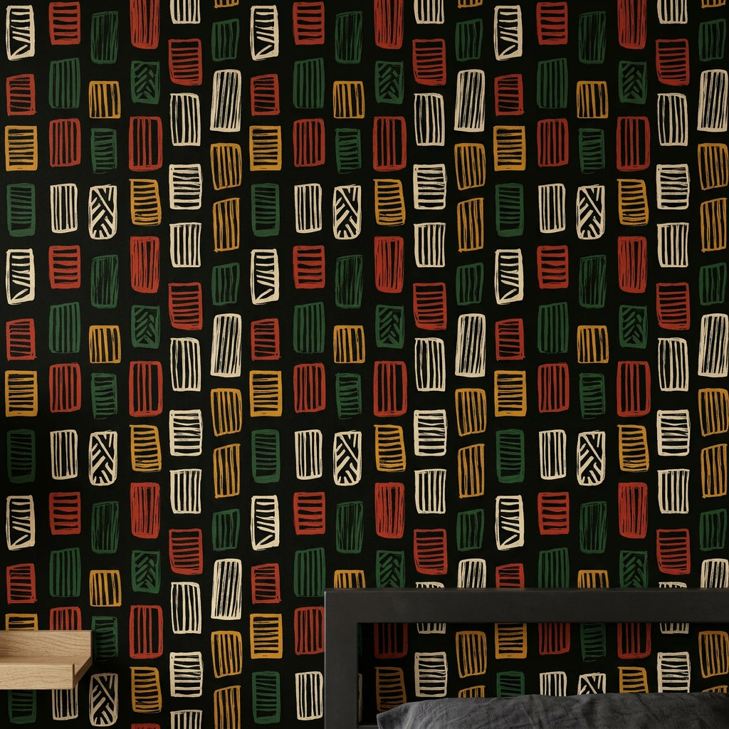 Mid-Century Modern Wallpaper Mid Century Modern Midcentury Modern Decorative Mural