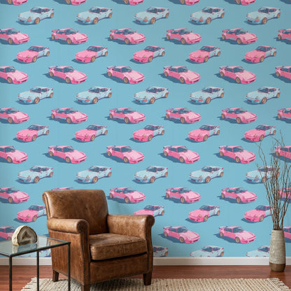 Mid-Century Modern Wallpaper Retro Pop Art Removable Wall Decor