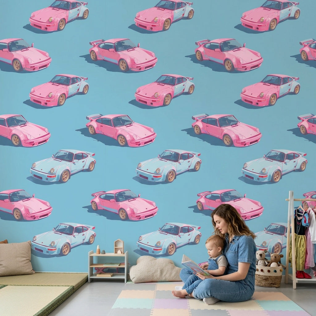 Mid-Century Modern Wallpaper Retro Pop Art Removable Wall Decor