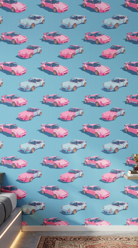 Mid-Century Modern Wallpaper Retro Pop Art Removable Wall Decor