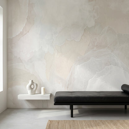 Marble Wallpaper Watercolor Wash Abstract Wall Mural
