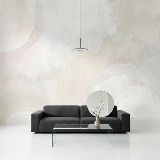 Marble Wallpaper Watercolor Wash Abstract Wall Mural