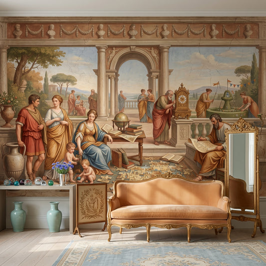 Blue Sky With Clouds Wallpaper Sky With Clouds Removable Clouds Wall Decor