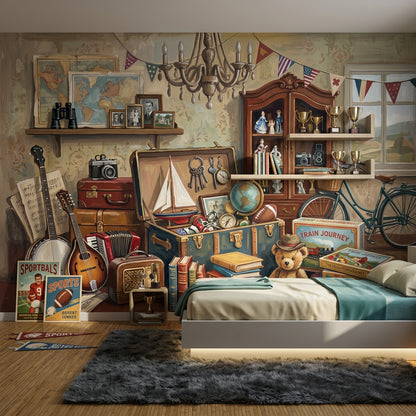 World Maps Wallpaper Atlas Cartography Removable Wall Decor