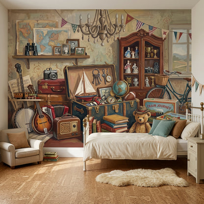 World Maps Wallpaper Atlas Cartography Removable Wall Decor
