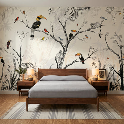 Toucan Wallpaper Tropical Birds Wall Mural