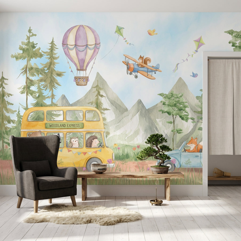 Hot Air Balloon Wallpaper Balloon Sky Removable Wall Decor