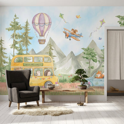 Hot Air Balloon Wallpaper Balloon Sky Removable Wall Decor