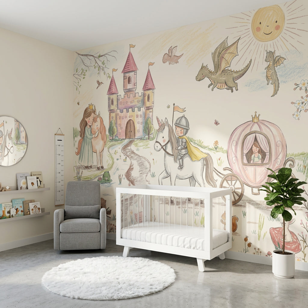 Meadow Flowers Wallpaper Wildflower Field Removable Pastoral Bloom Wall Decor