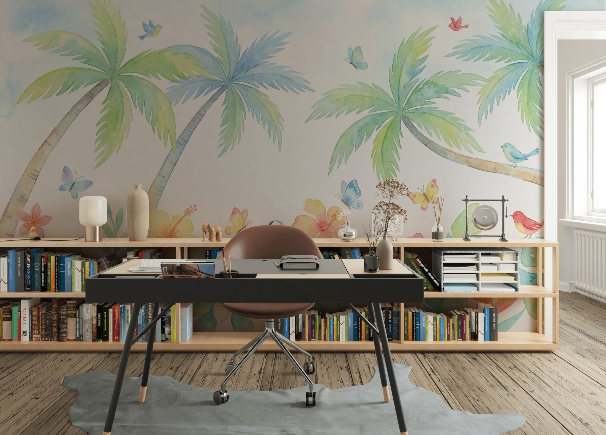 White Background Wallpaper Minimalist Removable Neutral Wall Decor