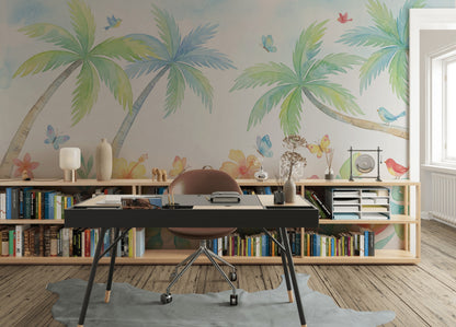 White Background Wallpaper Minimalist Removable Neutral Wall Decor