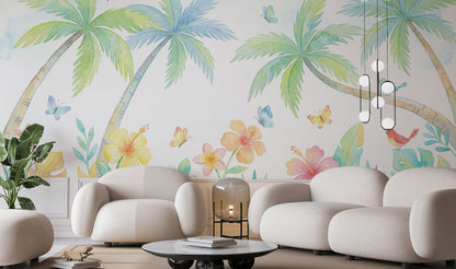 White Background Wallpaper Minimalist Removable Neutral Wall Decor