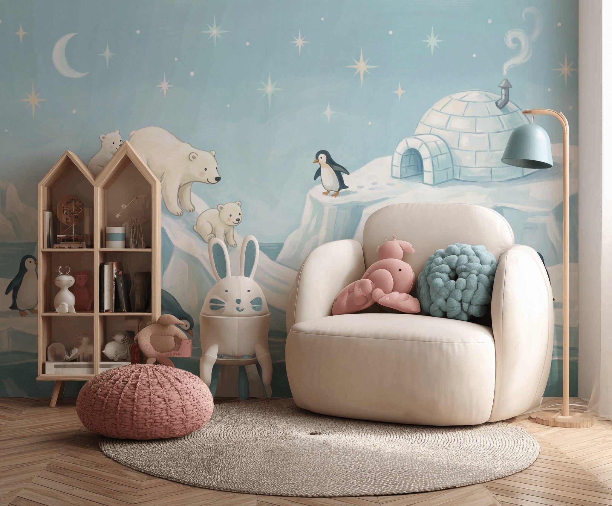 Polar Bear Wallpaper Penguins Arctic Wall Mural