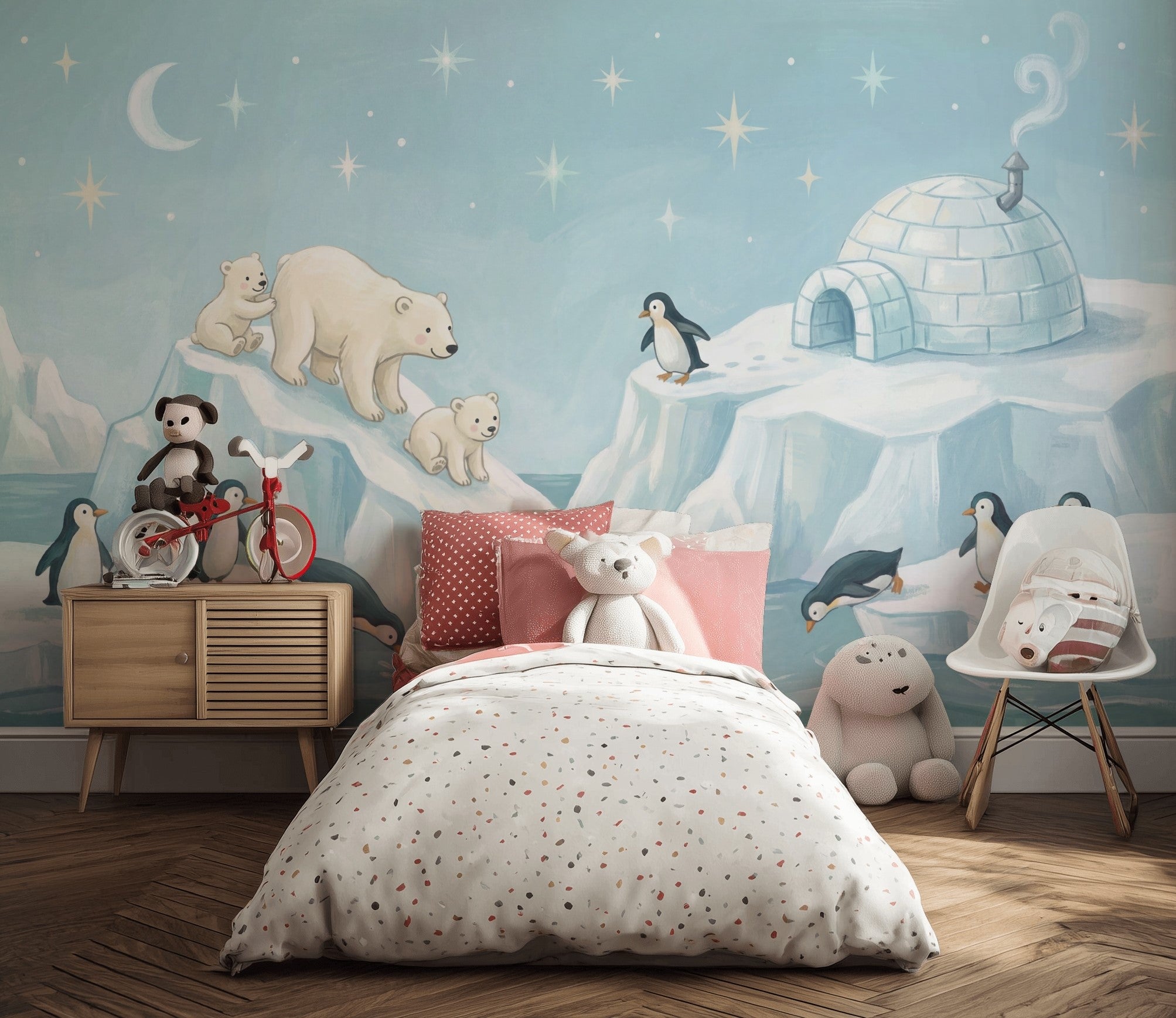Polar Bear Wallpaper Penguins Arctic Wall Mural