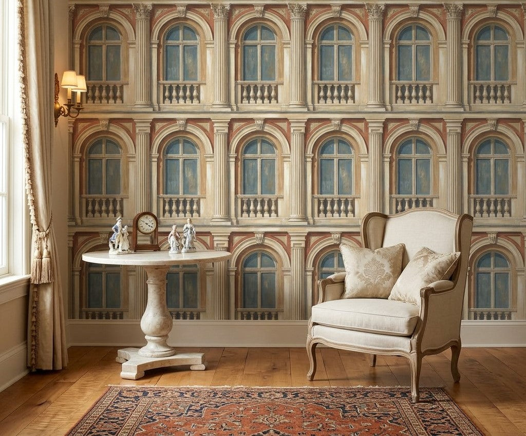 Neoclassical Facade Wallpaper Classical Architecture European Palace Wall Mural