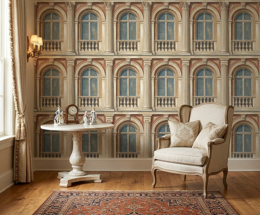 Neoclassical Facade Wallpaper Classical Architecture European Palace Wall Mural