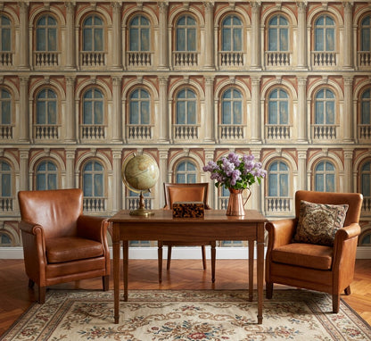 Neoclassical Facade Wallpaper Classical Architecture European Palace Wall Mural