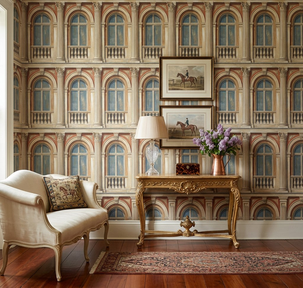 Neoclassical Facade Wallpaper Classical Architecture European Palace Wall Mural