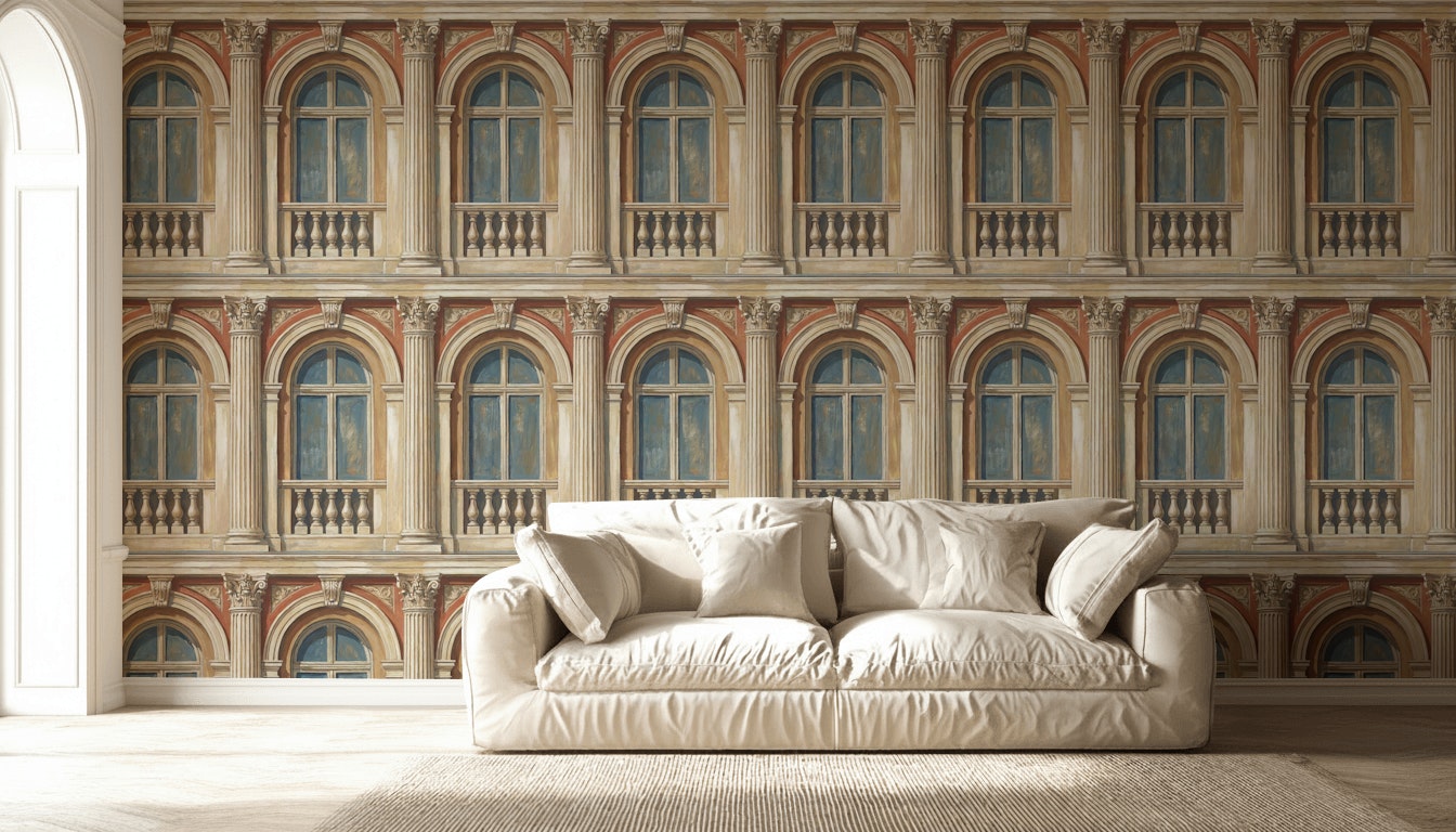 Neoclassical Facade Wallpaper Classical Architecture European Palace Wall Mural
