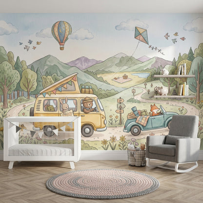 Watercolor Texture Wallpaper Painted Texture Removable Textured Wall Decor