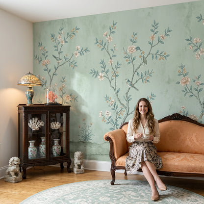 Watercolor Texture Wallpaper Painted Surface Pigment Grain Wall Mural