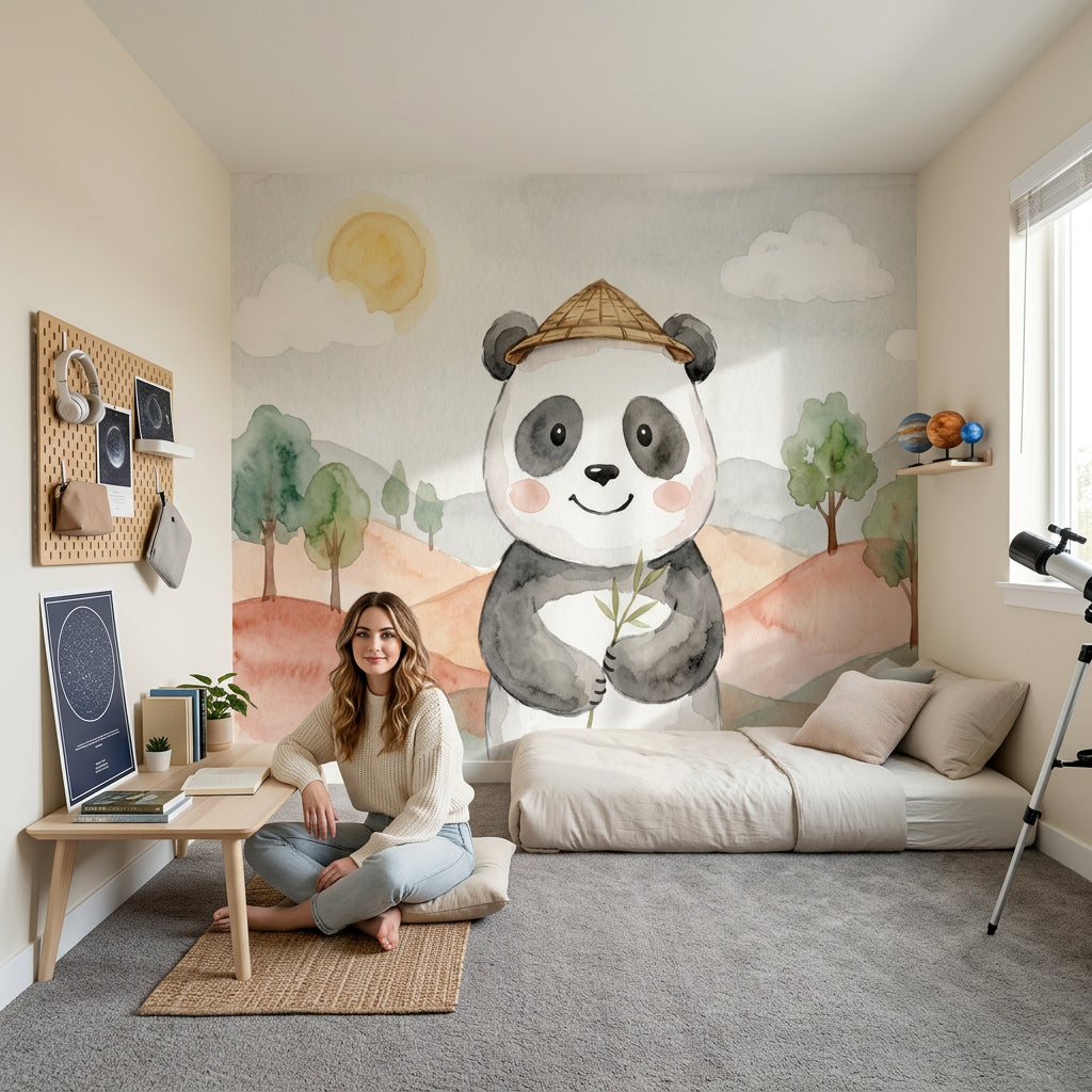 Paper Texture Wallpaper Watercolor Kids Wall Mural