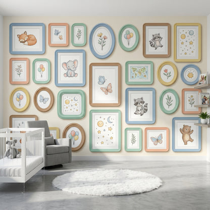 World Map Wallpaper Nursery Kids Wall Mural