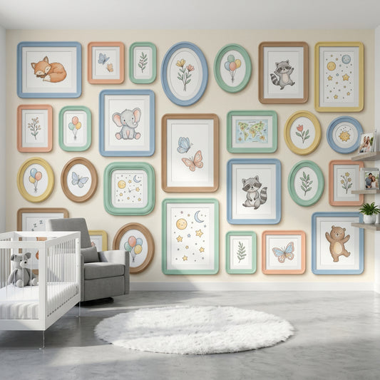 World Map Wallpaper Nursery Kids Wall Mural