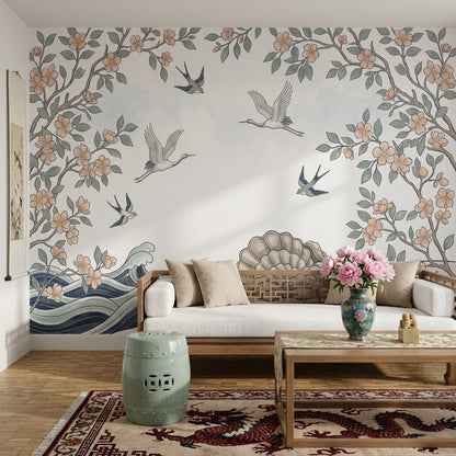 White Background Wallpaper Minimal Removable Neutral Wall Decor